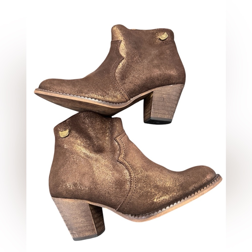 Lollipops Metallic Brown Ankle Boots - Size 37 - Stylish & Chic